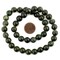 The Bead Chest Round Dark Green Nephrite Jade Beads 10mm Gemstone 16 Inch Strand